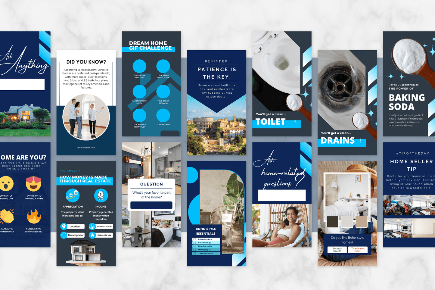 150 Pro Real Estate Templates for Instagram Stories