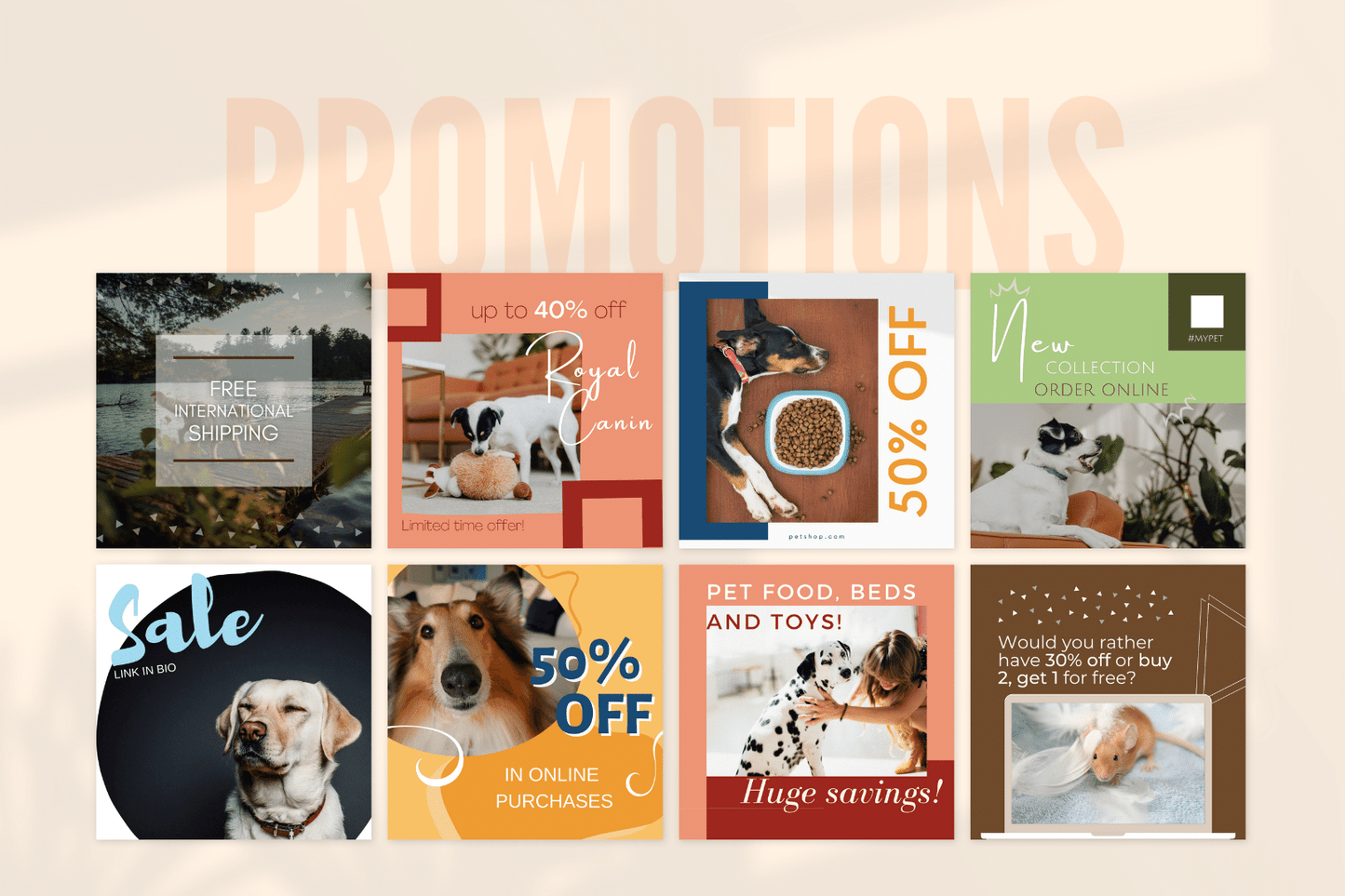 300 dierenwinkel templates