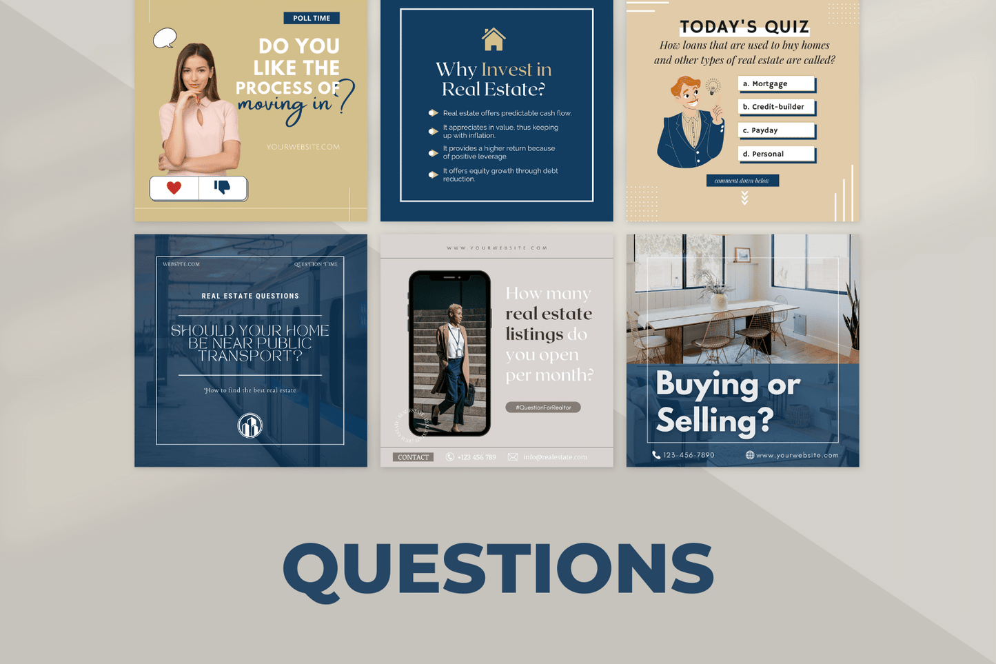 100 LinkedIn templates voor de vastgoedsector