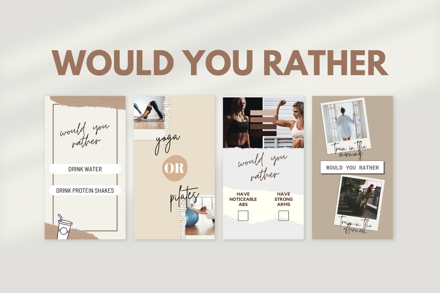 300 Fitness Story templates