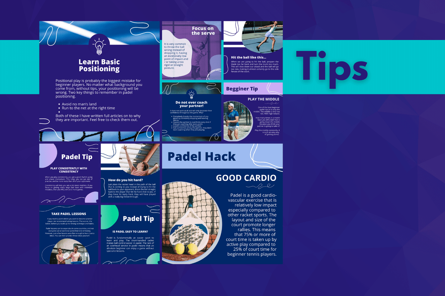 200 kant en klare Padel templates