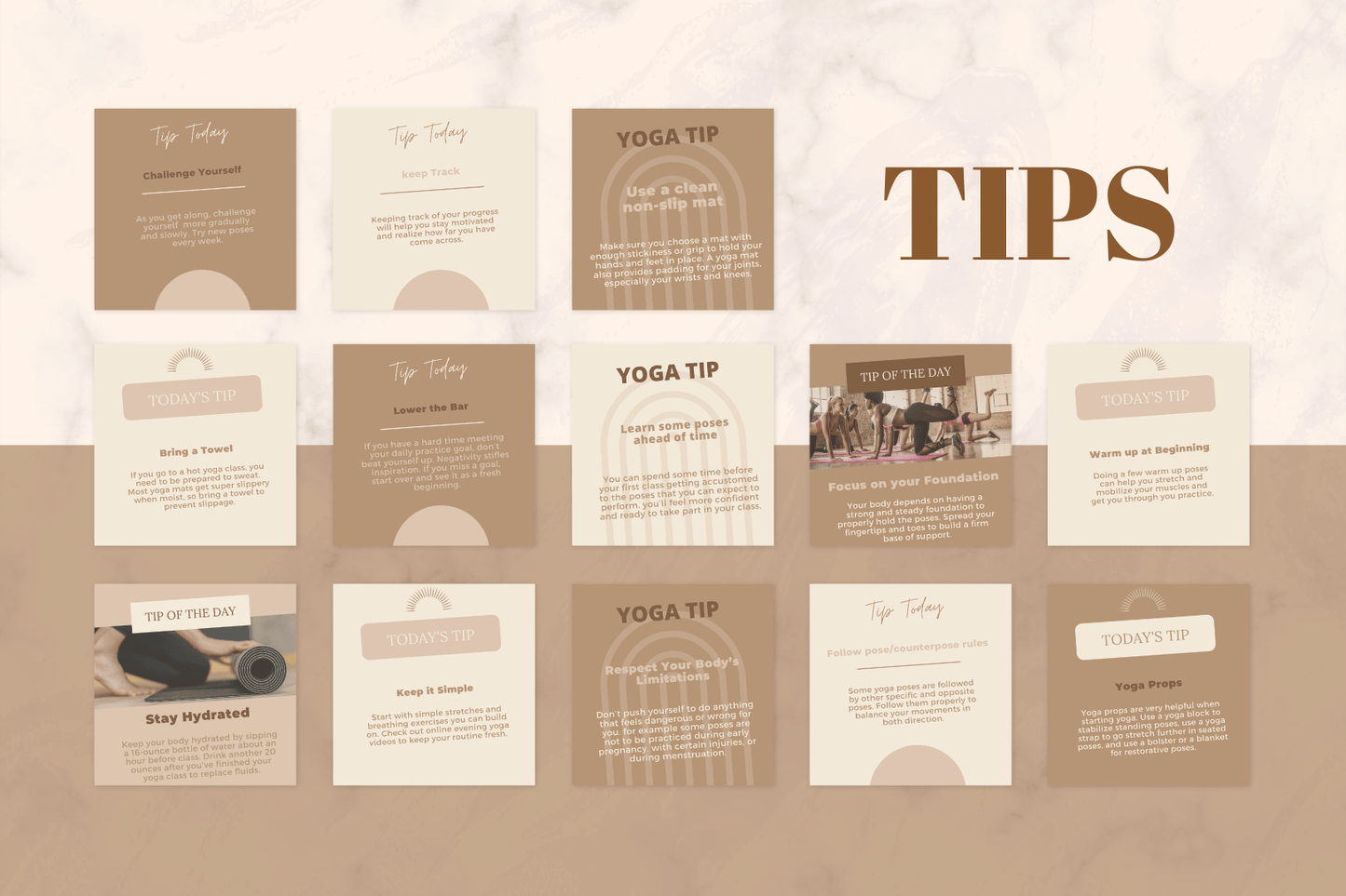 400 NIEUWE Yoga templates