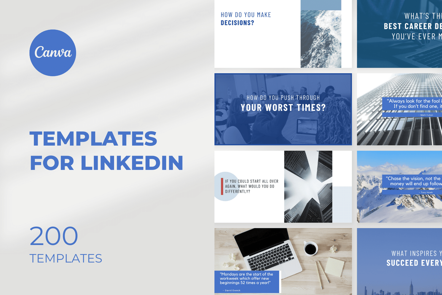 200 templates voor LinkedIn