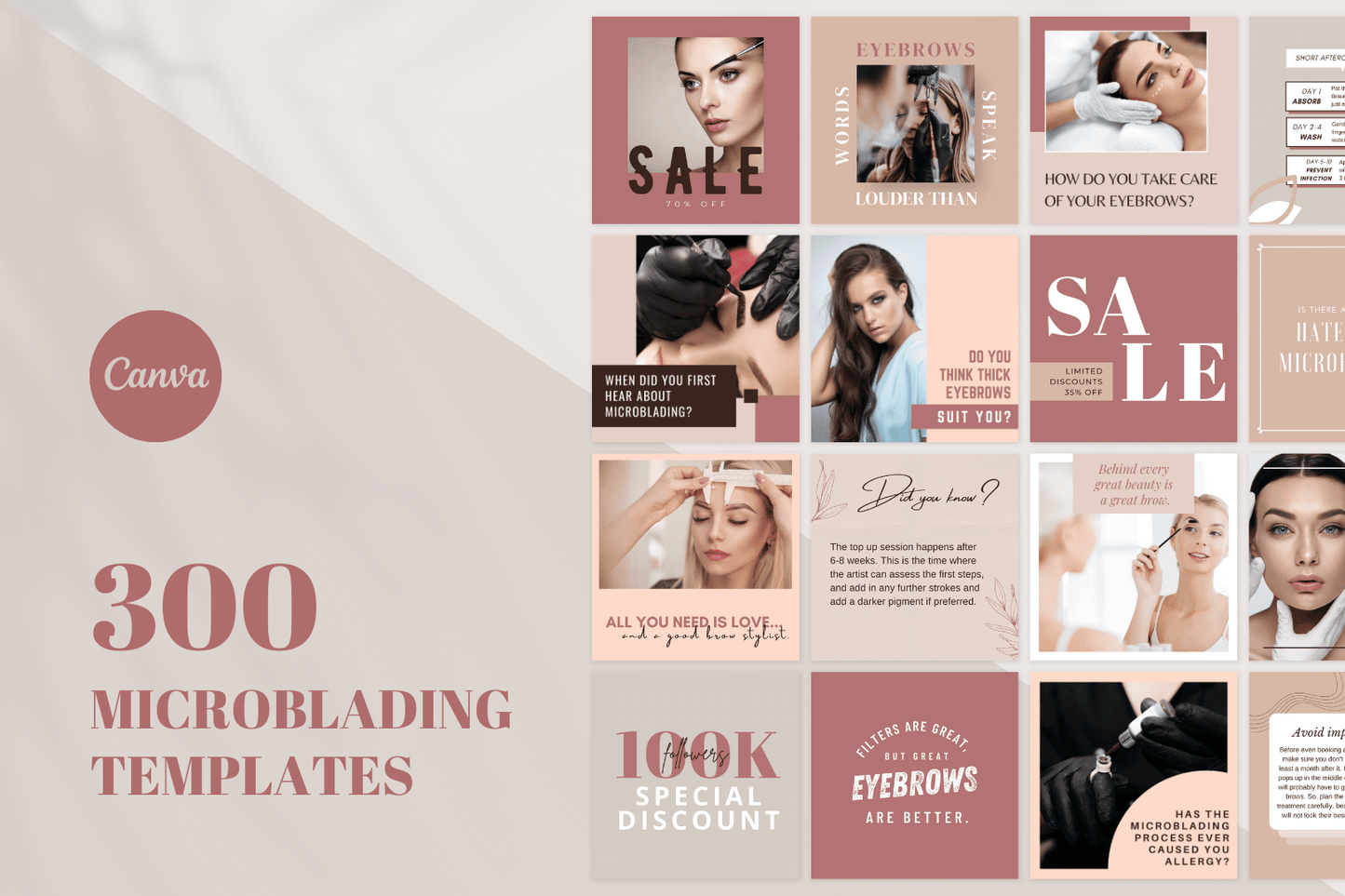300 Microblading-templates