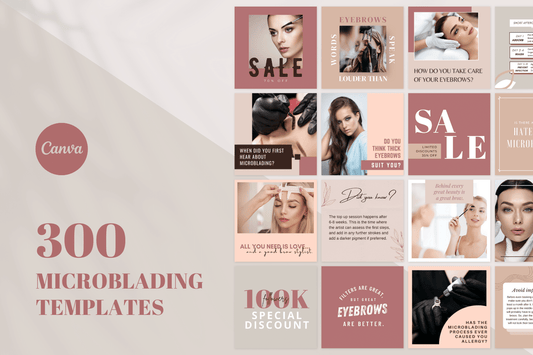 300 Microblading-templates