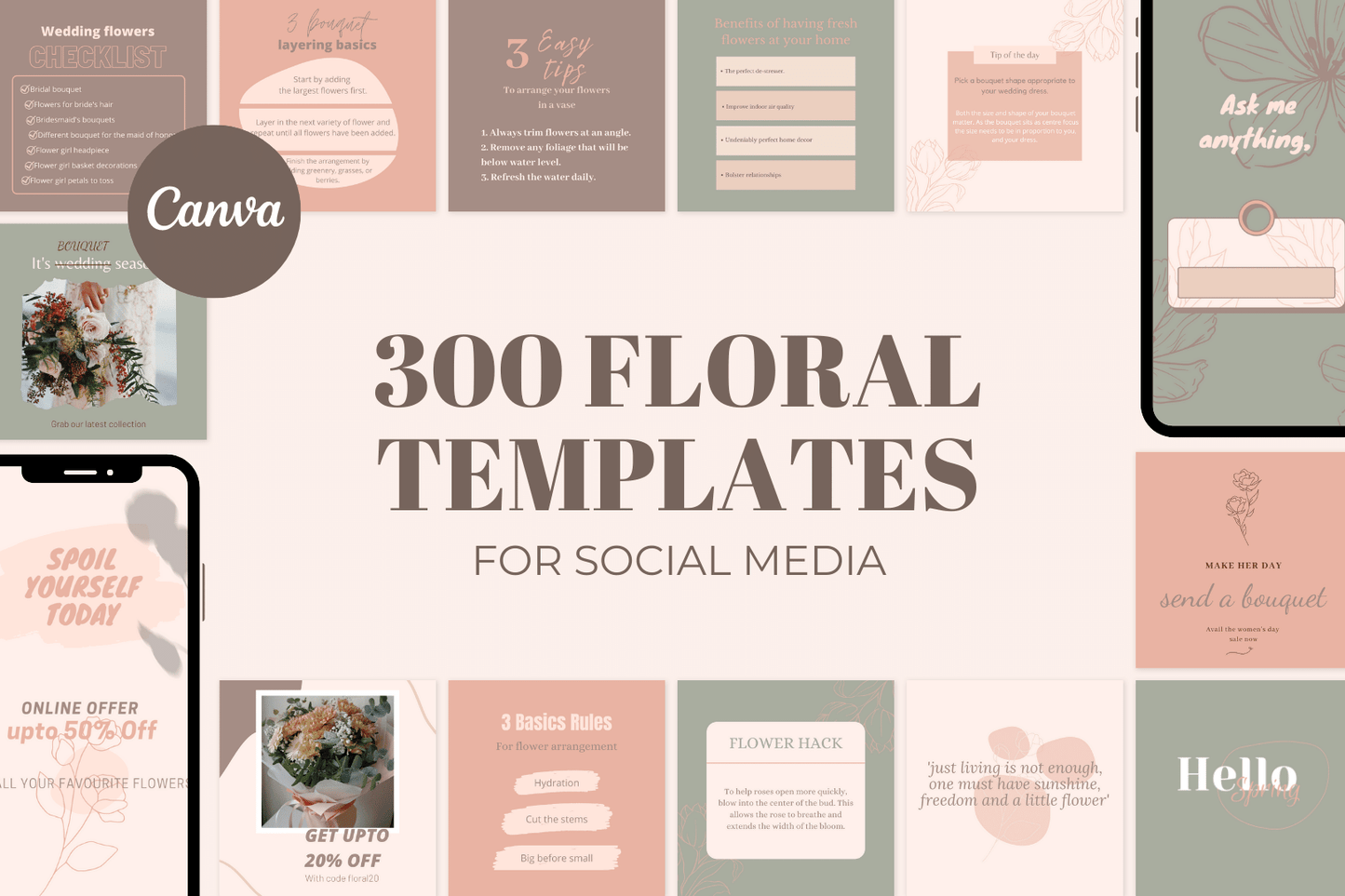 300  bloementemplates