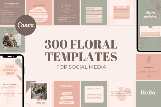 300  bloementemplates