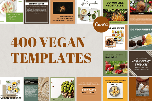400 Vegan templates