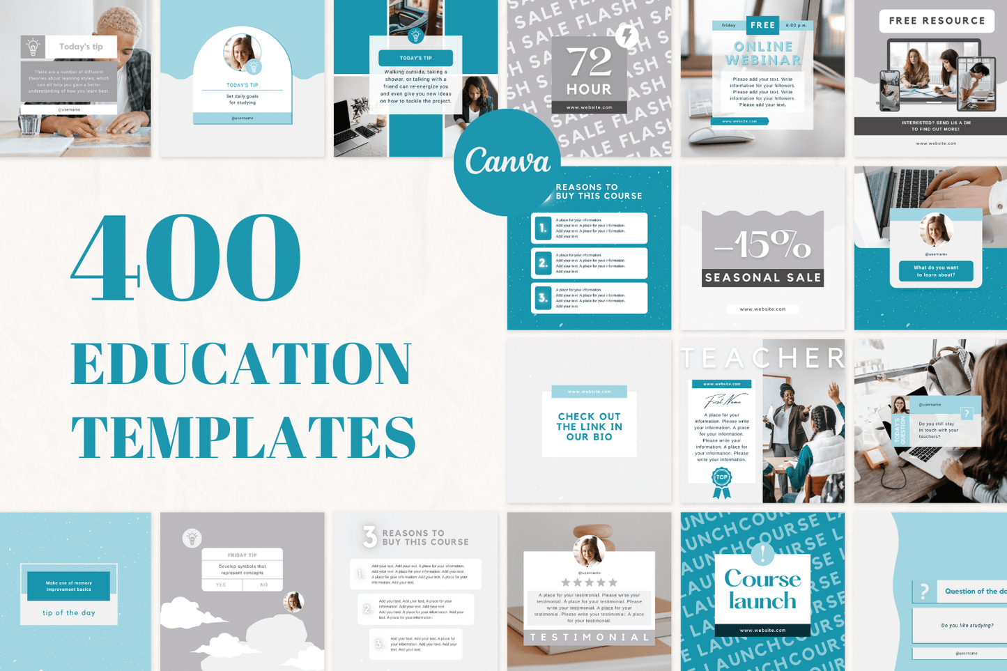 200 templates voor het onderwijs