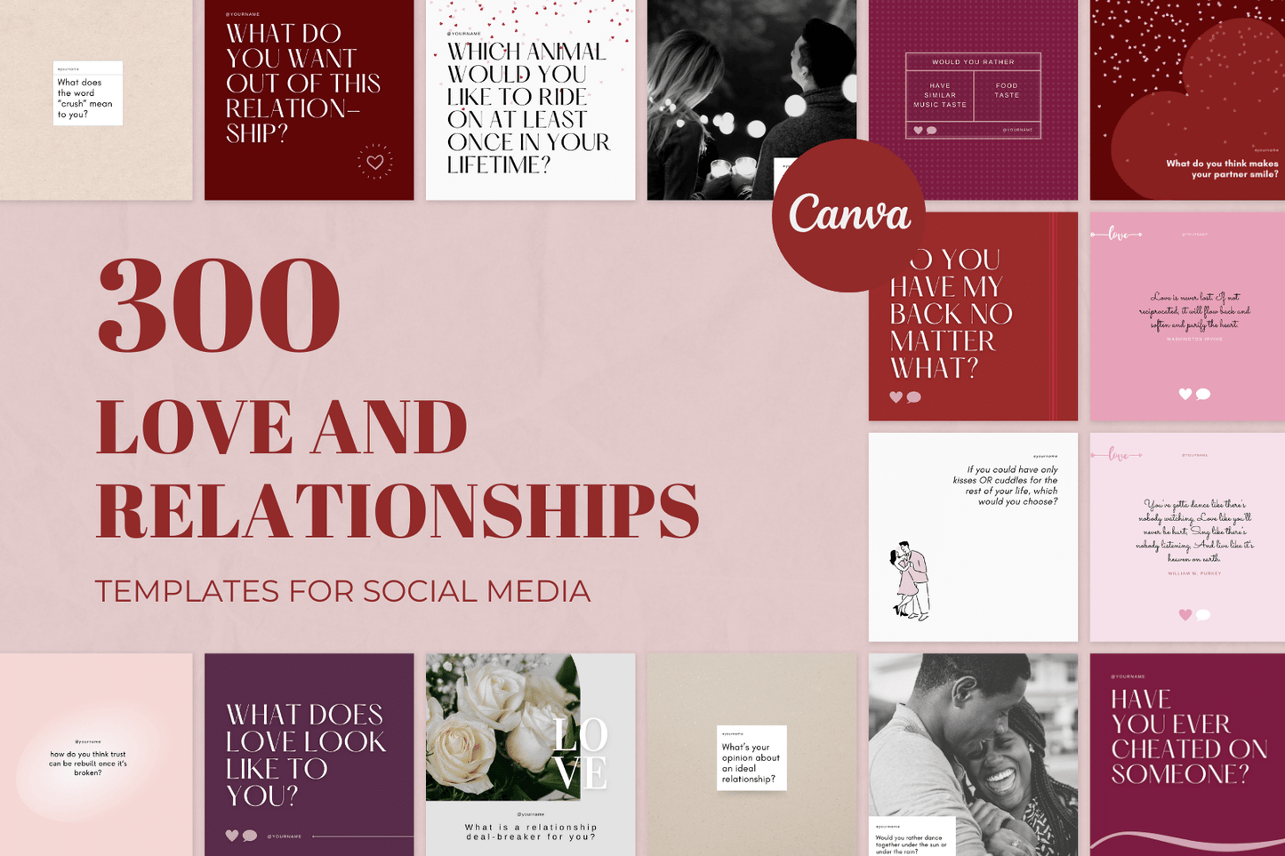 300 Liefdes- en Relatietemplates