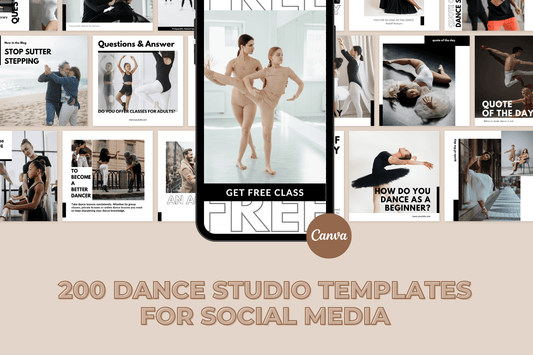 200 templates voor dansstudio's
