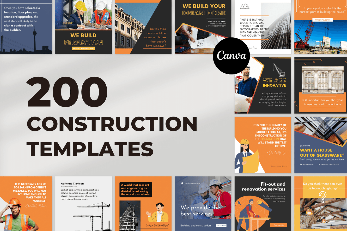 200 templates voor de bouw