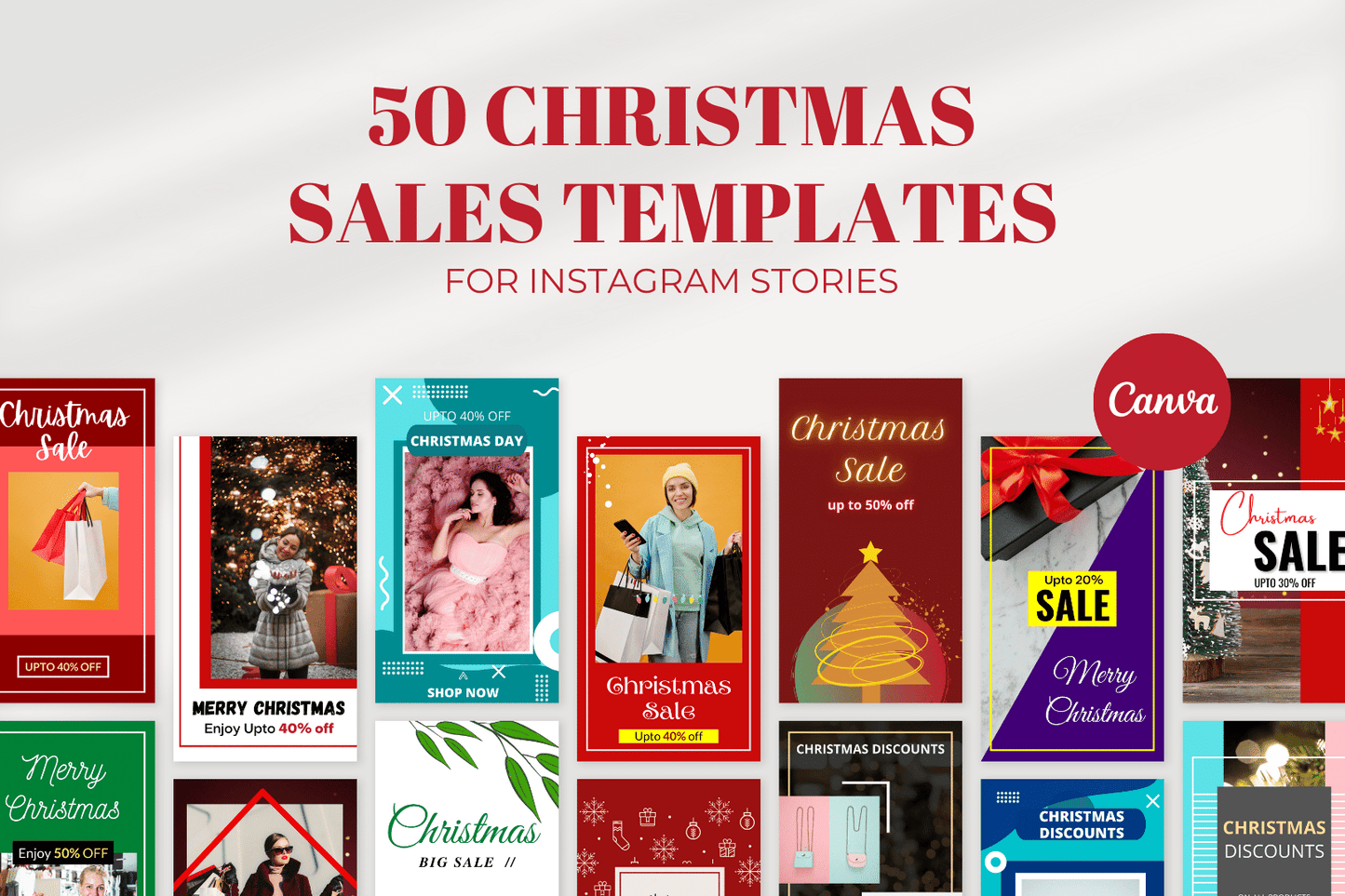 50 Kerst templates voor Stories