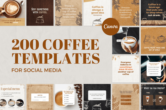 200 koffie templates