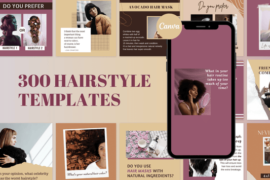 300 haarstyling templates