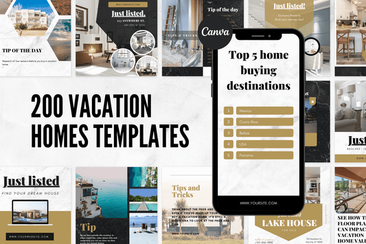 200 kant en klare Vakantiehuis templates