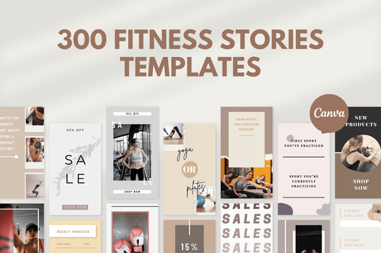 300 Fitness Story templates