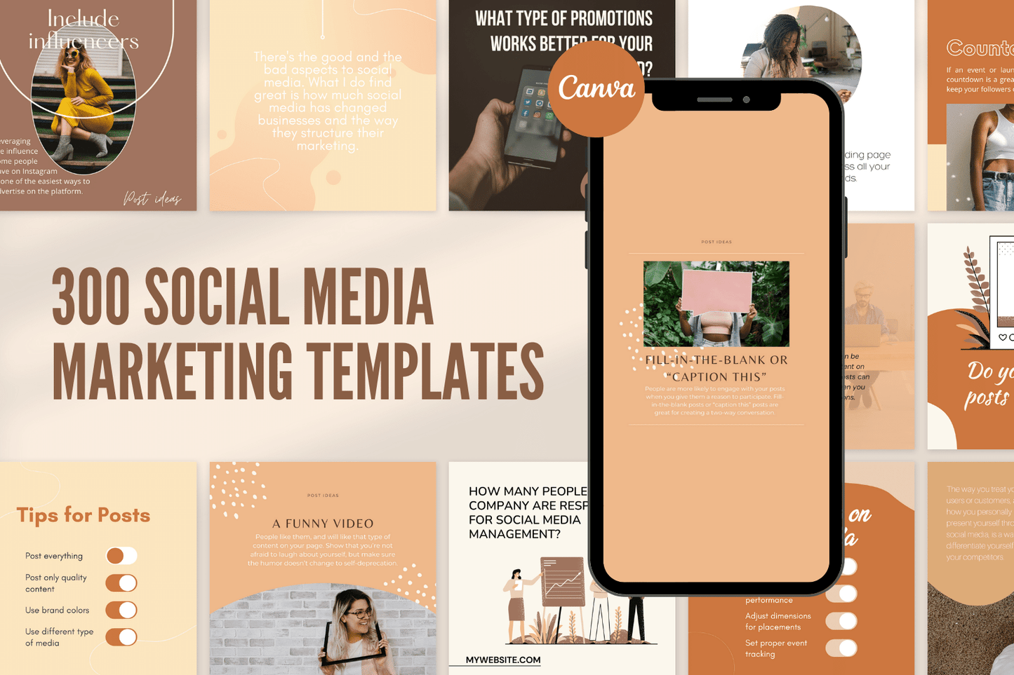 300 Social Media Manager templates