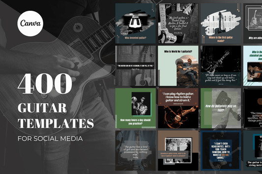 400 Gitaar templates bundel