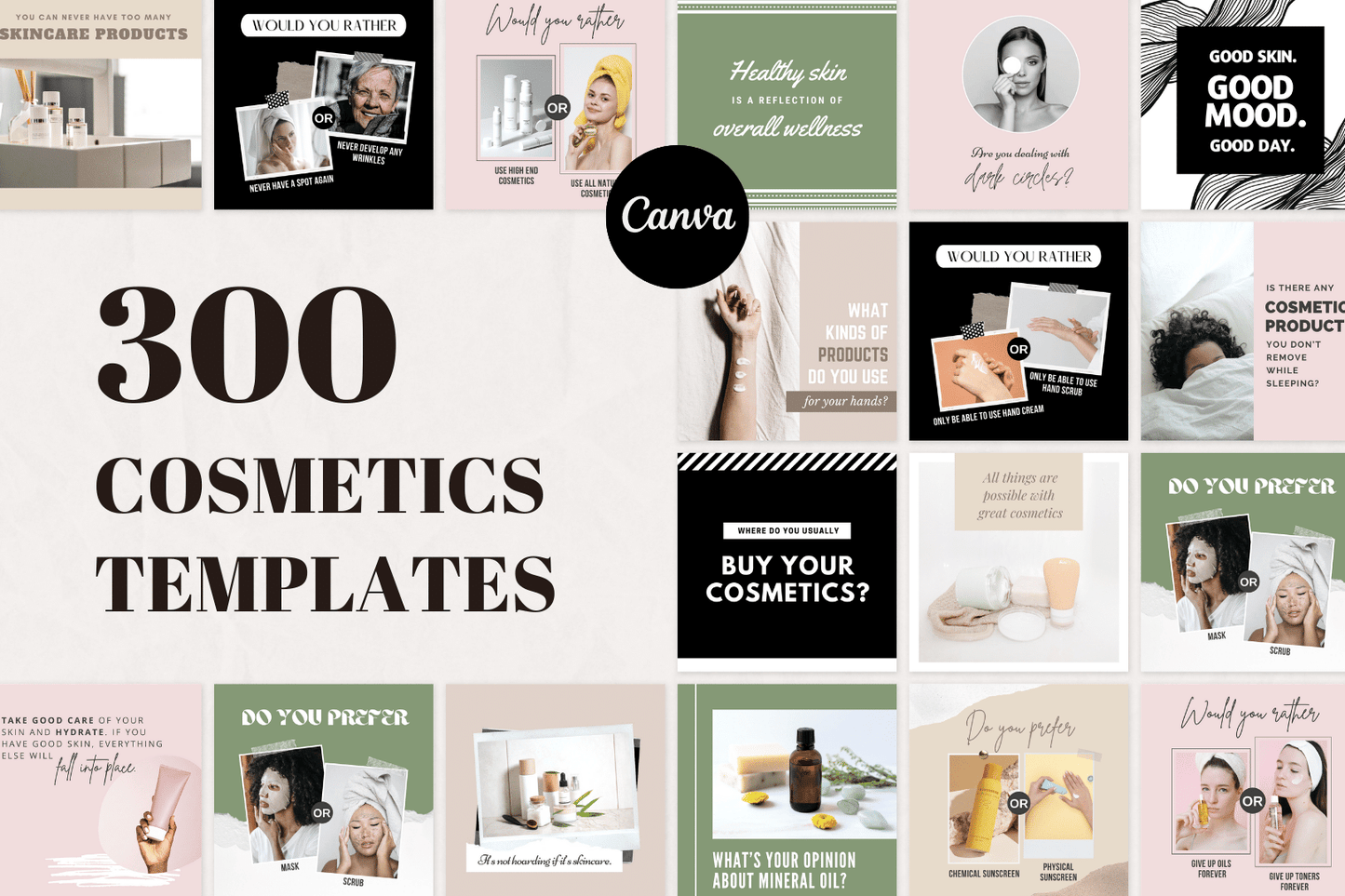 300 Cosmetica templates