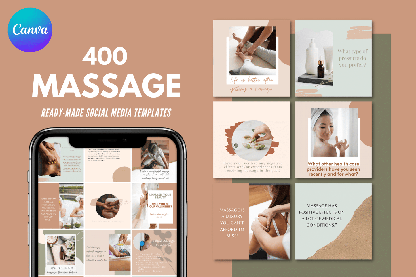 400 Massage-templates