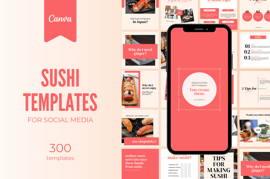300 Sushi templates