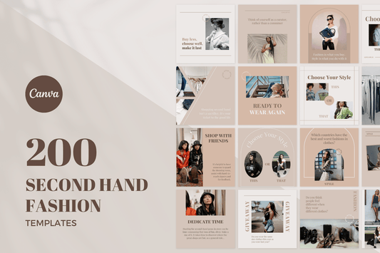 200 templates voor Pre-loved Fashion