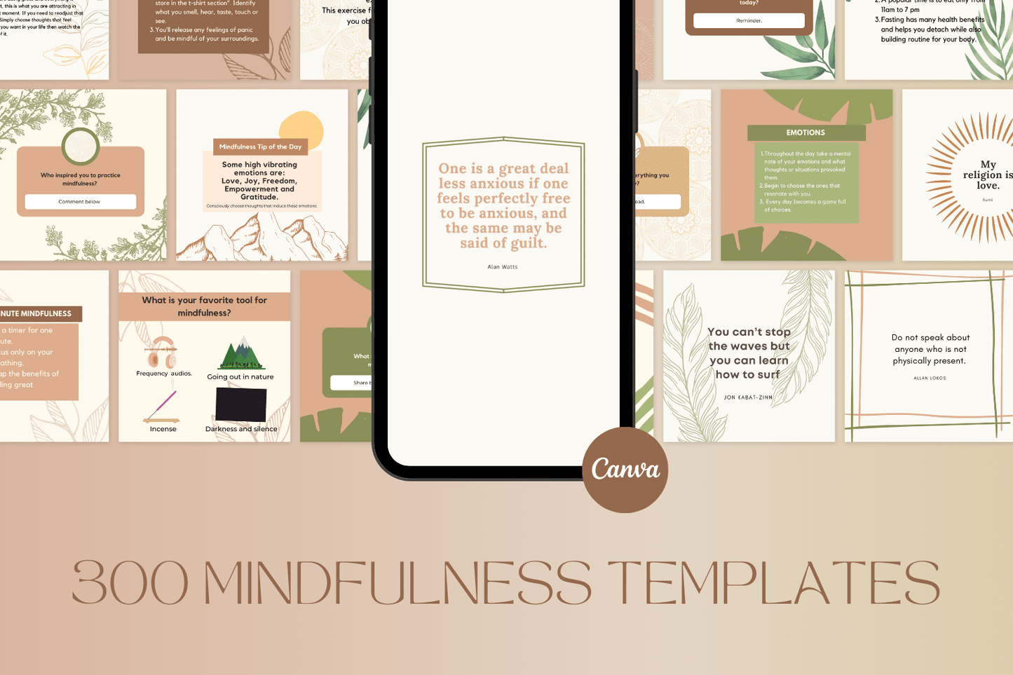 300 Mindfulness templates
