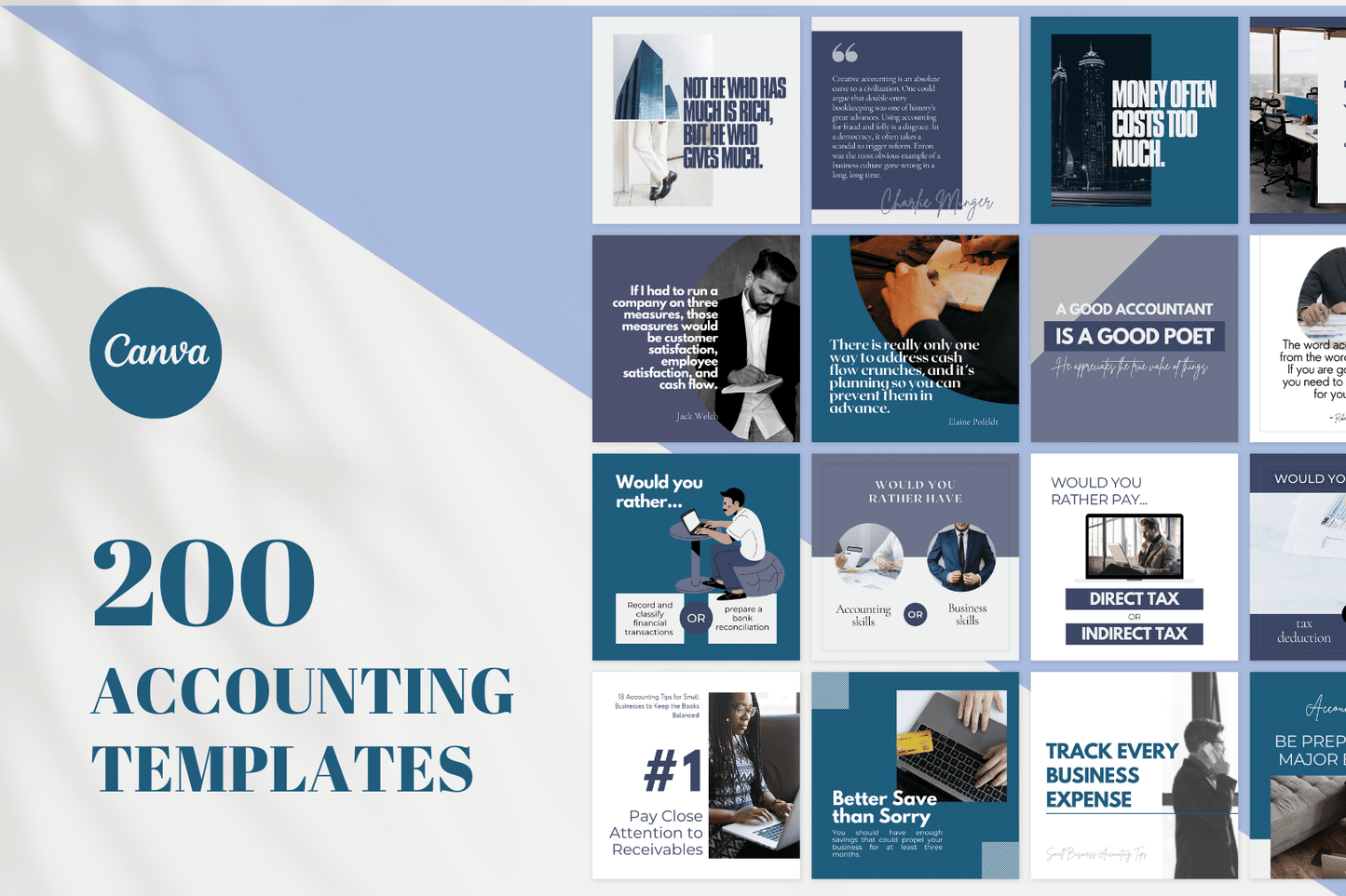 200 accounting templates
