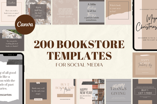 200 boekhandel templates