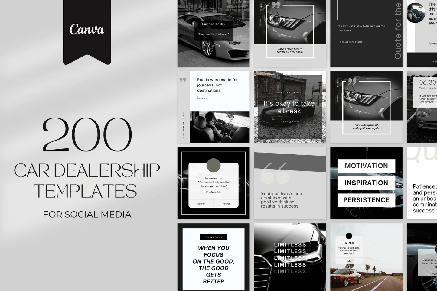 200 templates voor autodealers