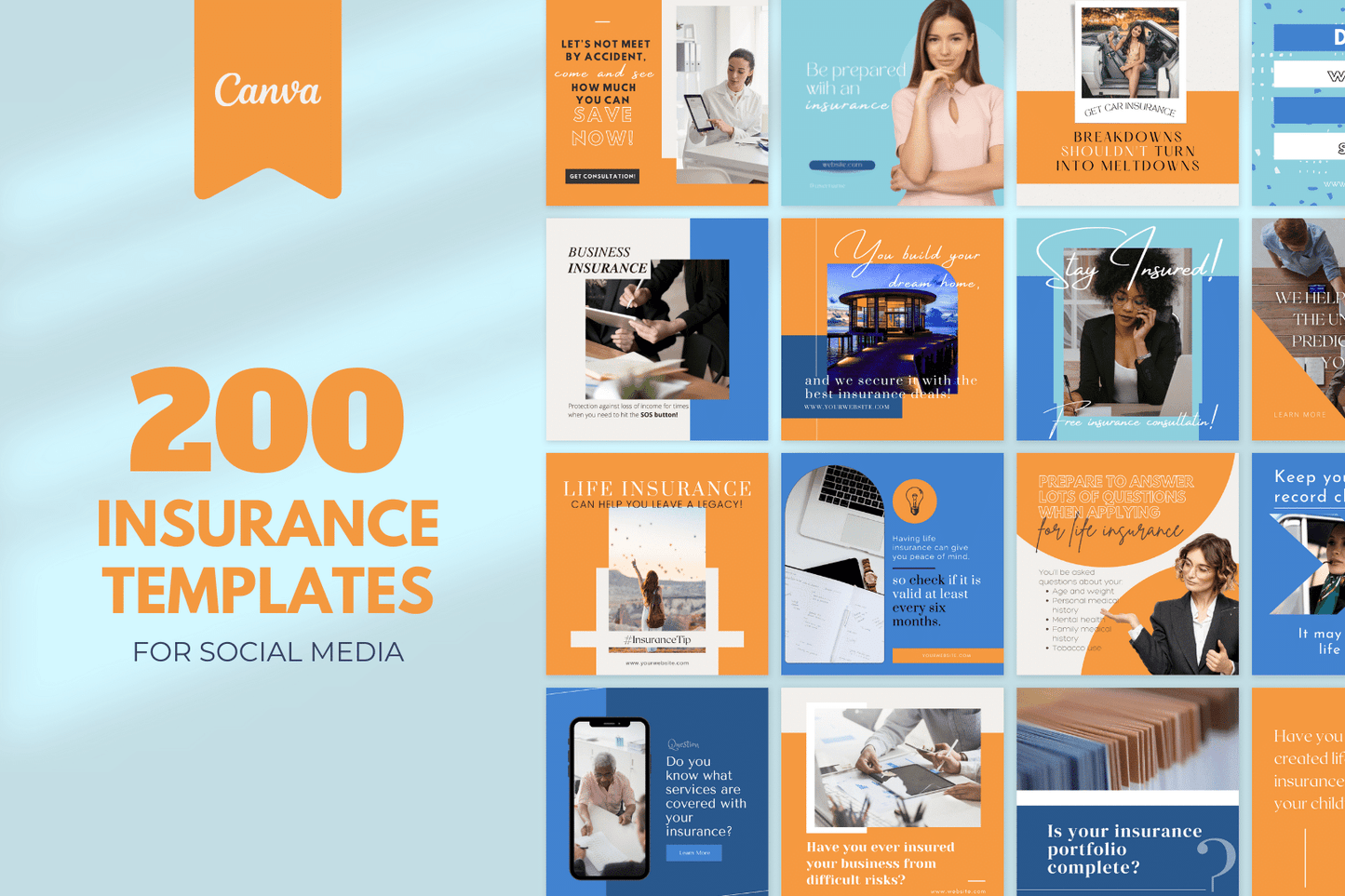 200 verzekerings-templates