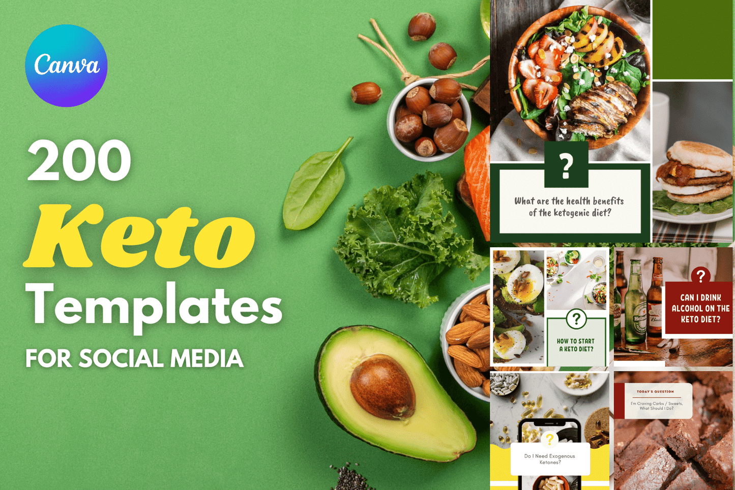 200 Keto-dieet templates