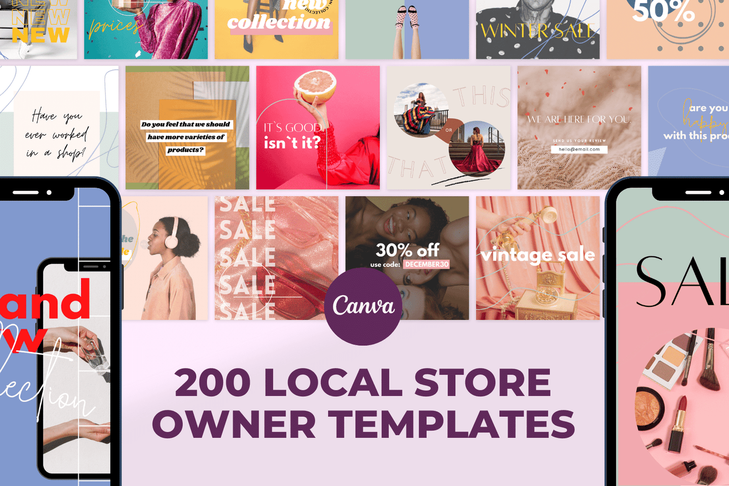 200 templates voor lokale winkeleigenaren