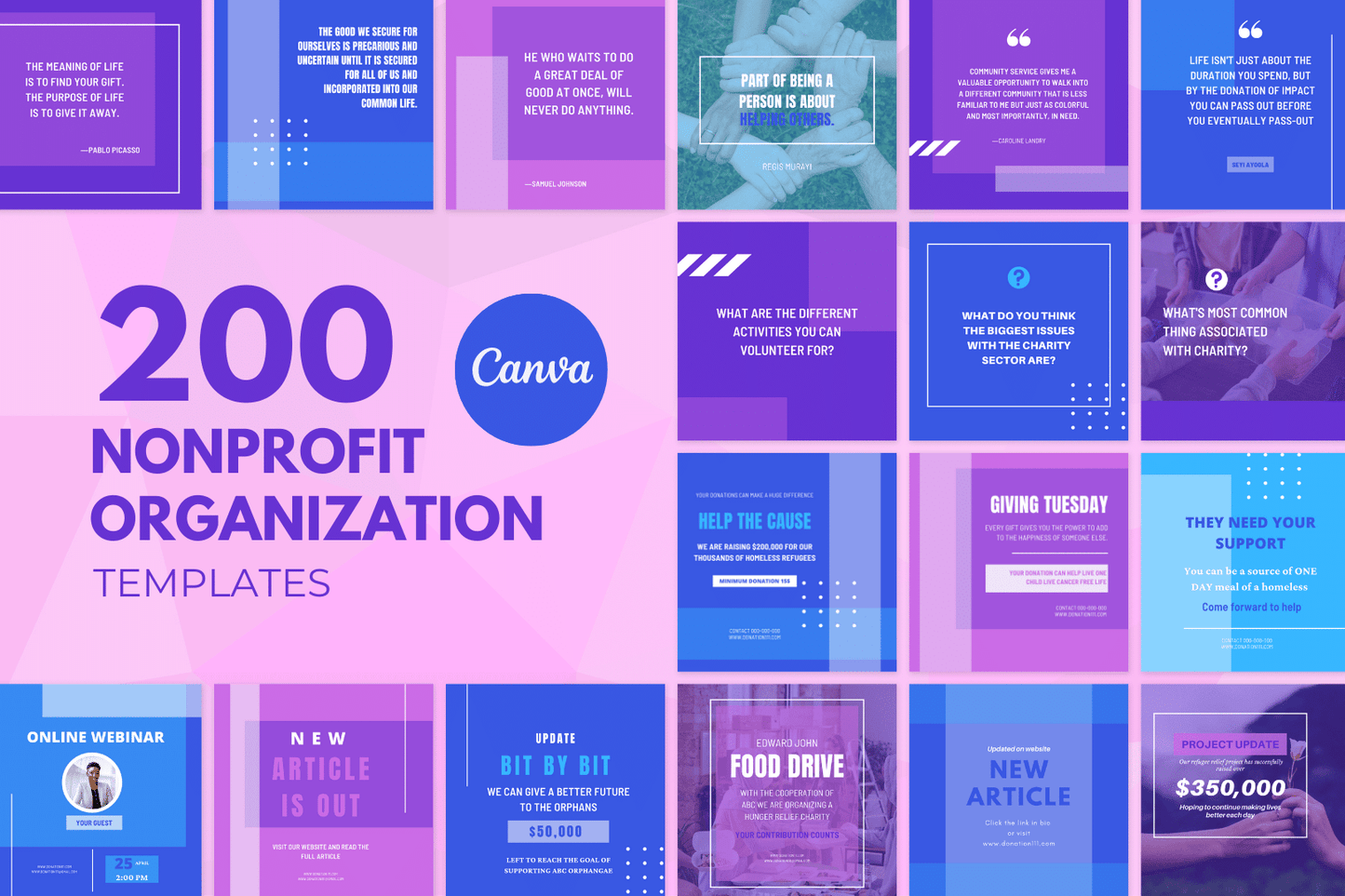 200 Non-profit templates