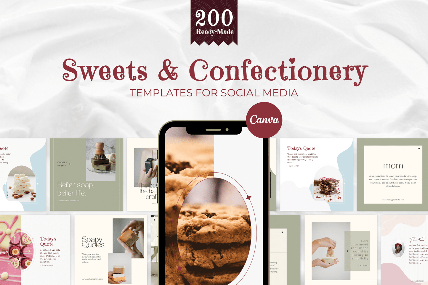 200 Snoep- en zoetwaren templates