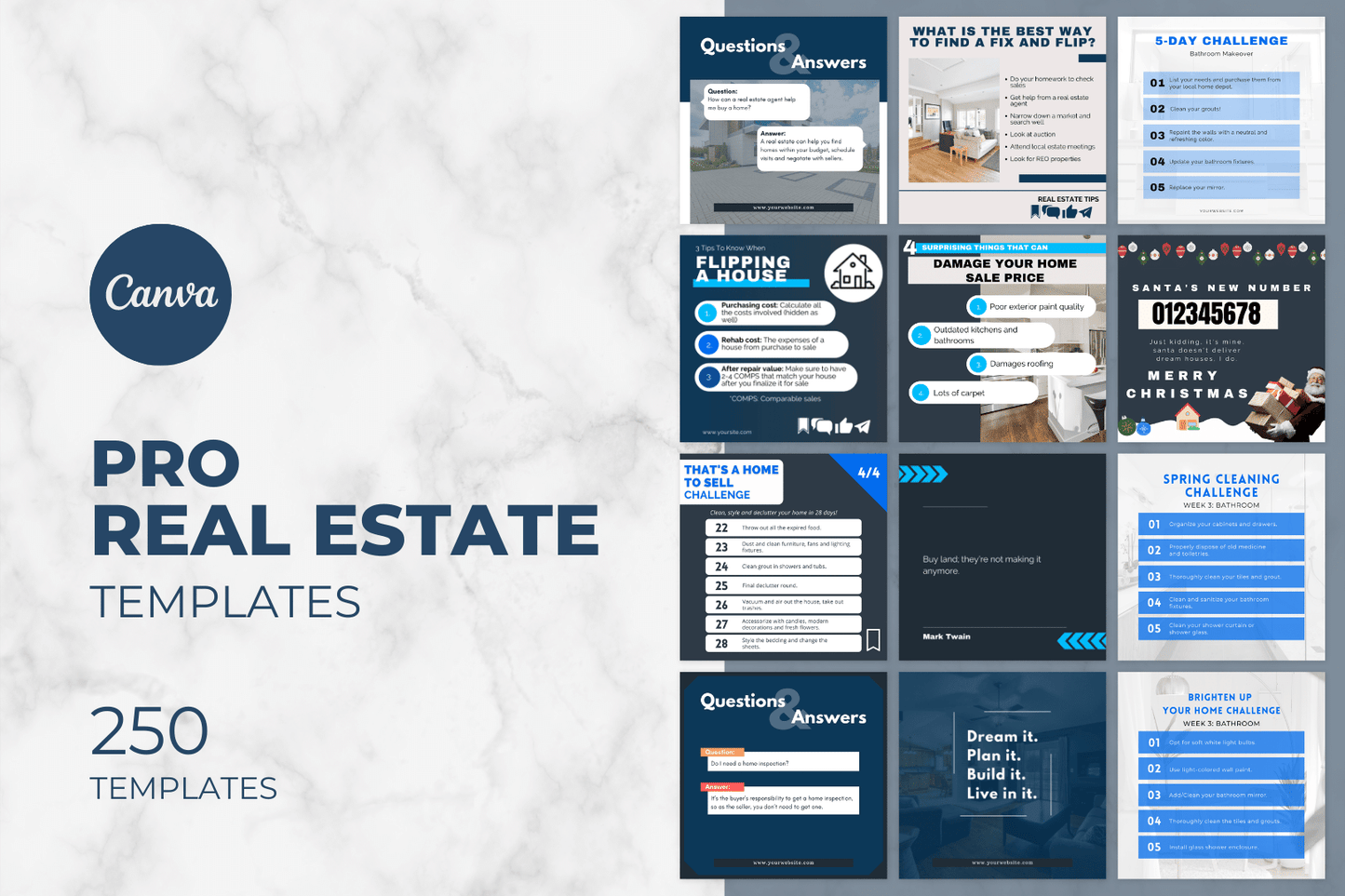 250 professionele vastgoed templates