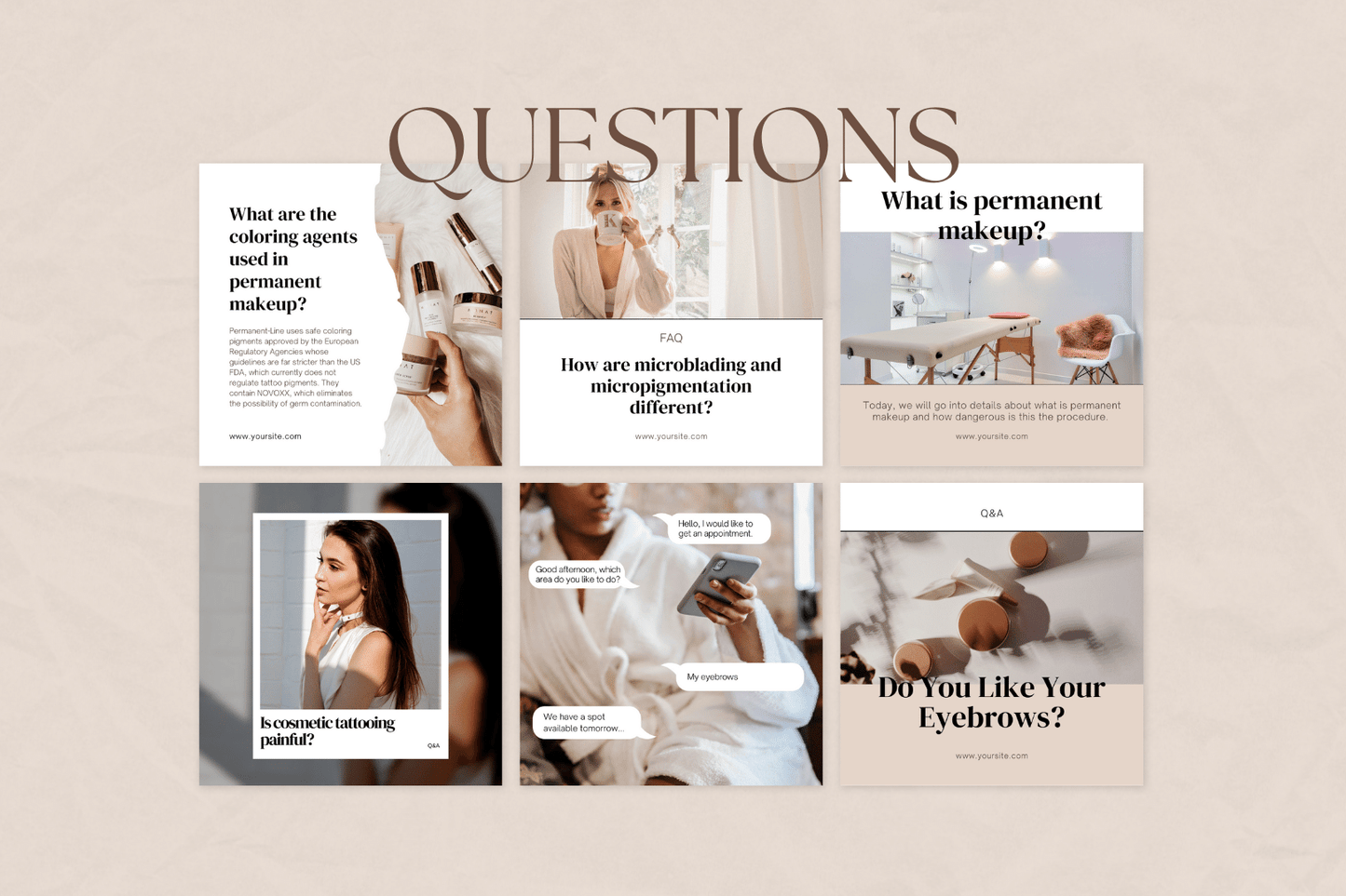 200 Permanente Make-up  templates