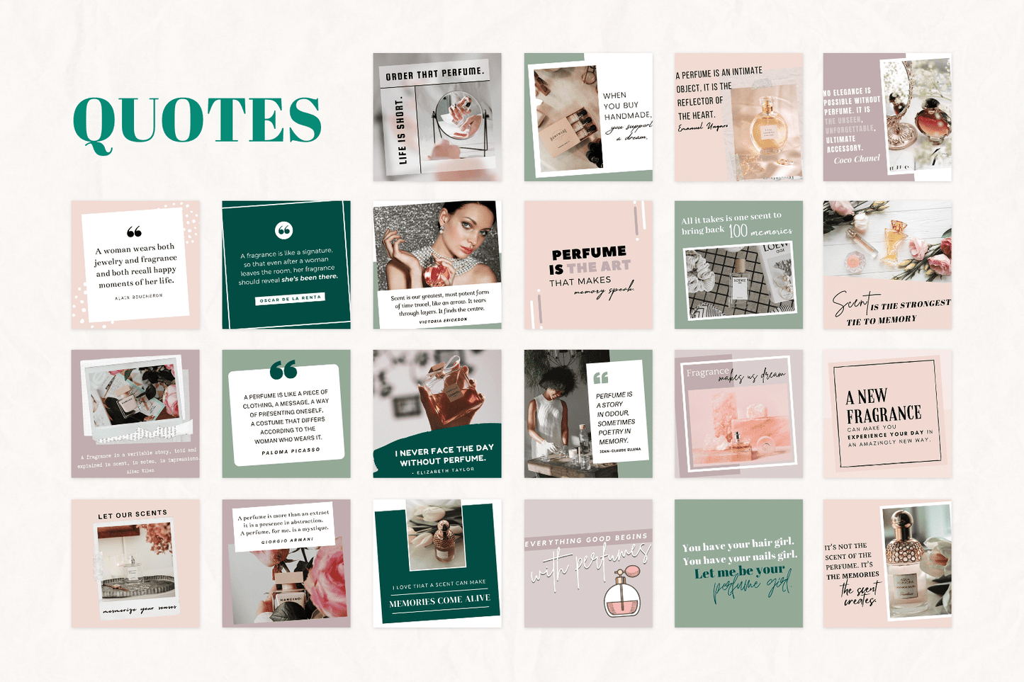 200 parfumtemplates voor sociale media
