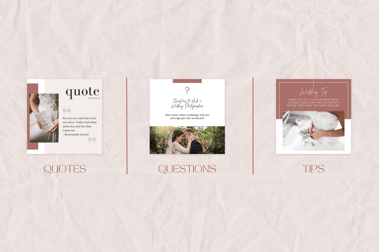350 templates voor de trouwbranche
