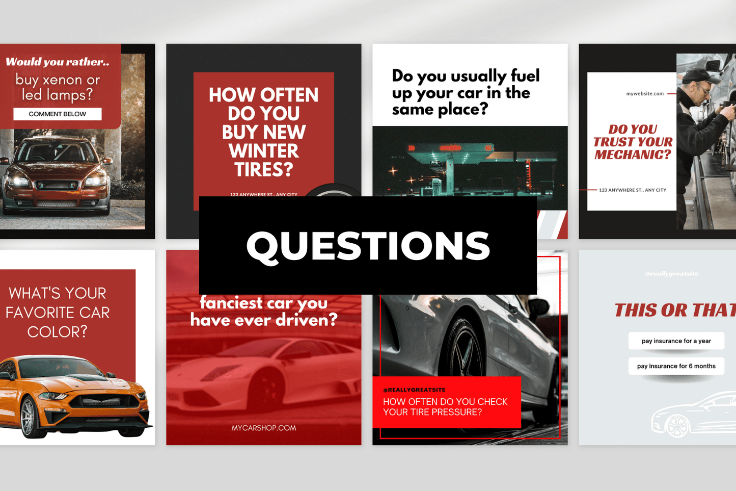 200 templates voor garages en autowerkplaatsen