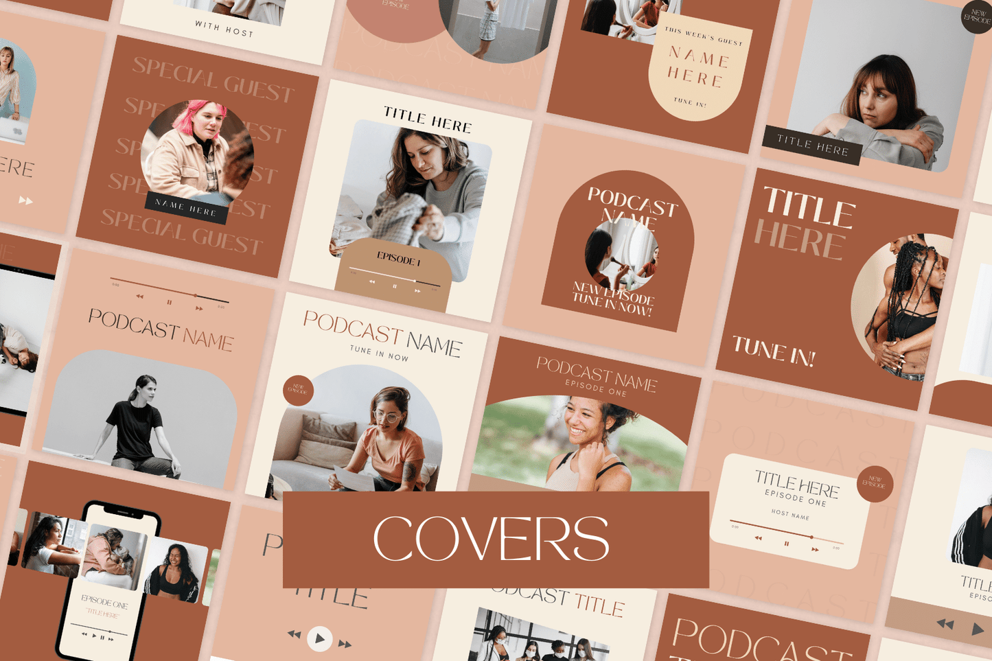 100 Promoot je Podcast templates