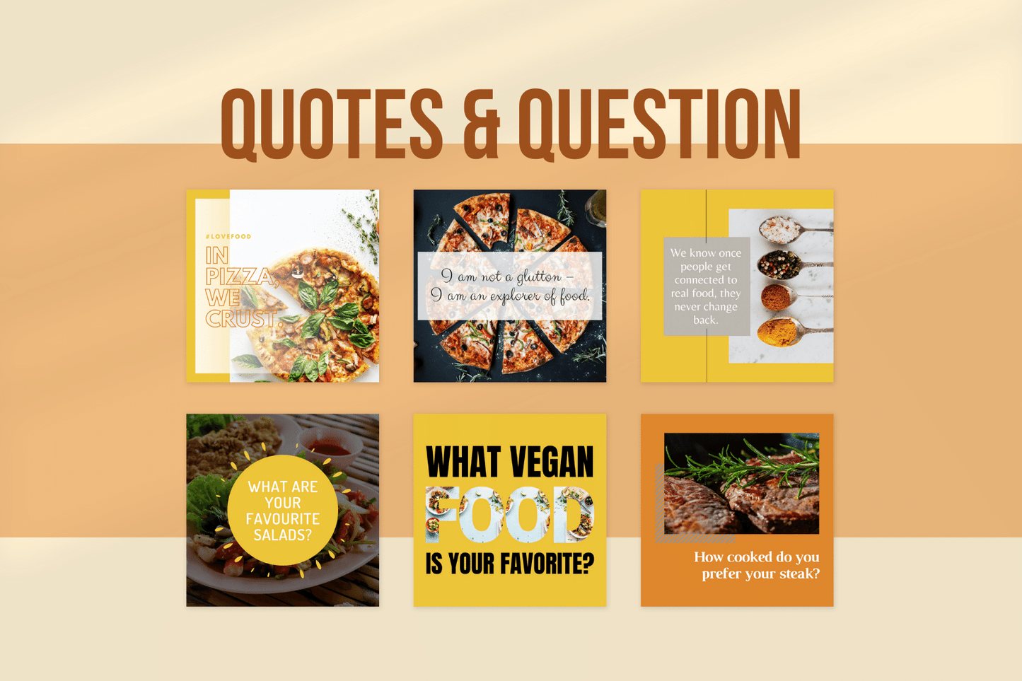 300 Social Media templates voor restaurants