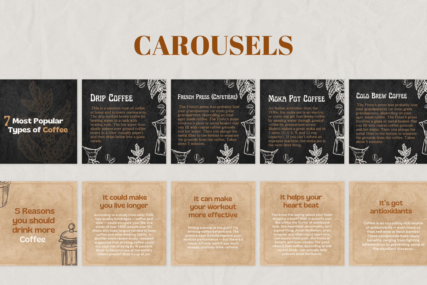 200 koffie templates