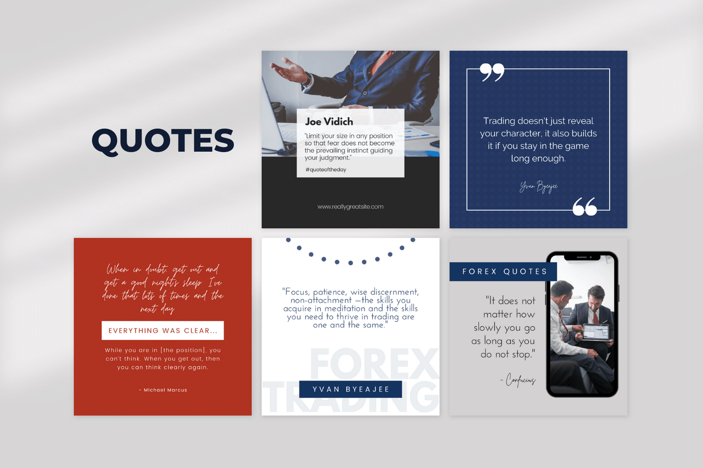 200 Forex-handelstemplates voor sociale media