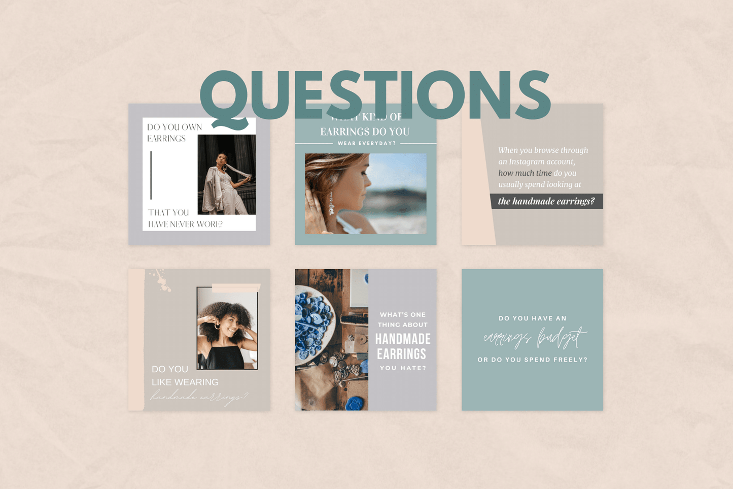 200 kant-en-klare templates voor handgemaakte oorbellen