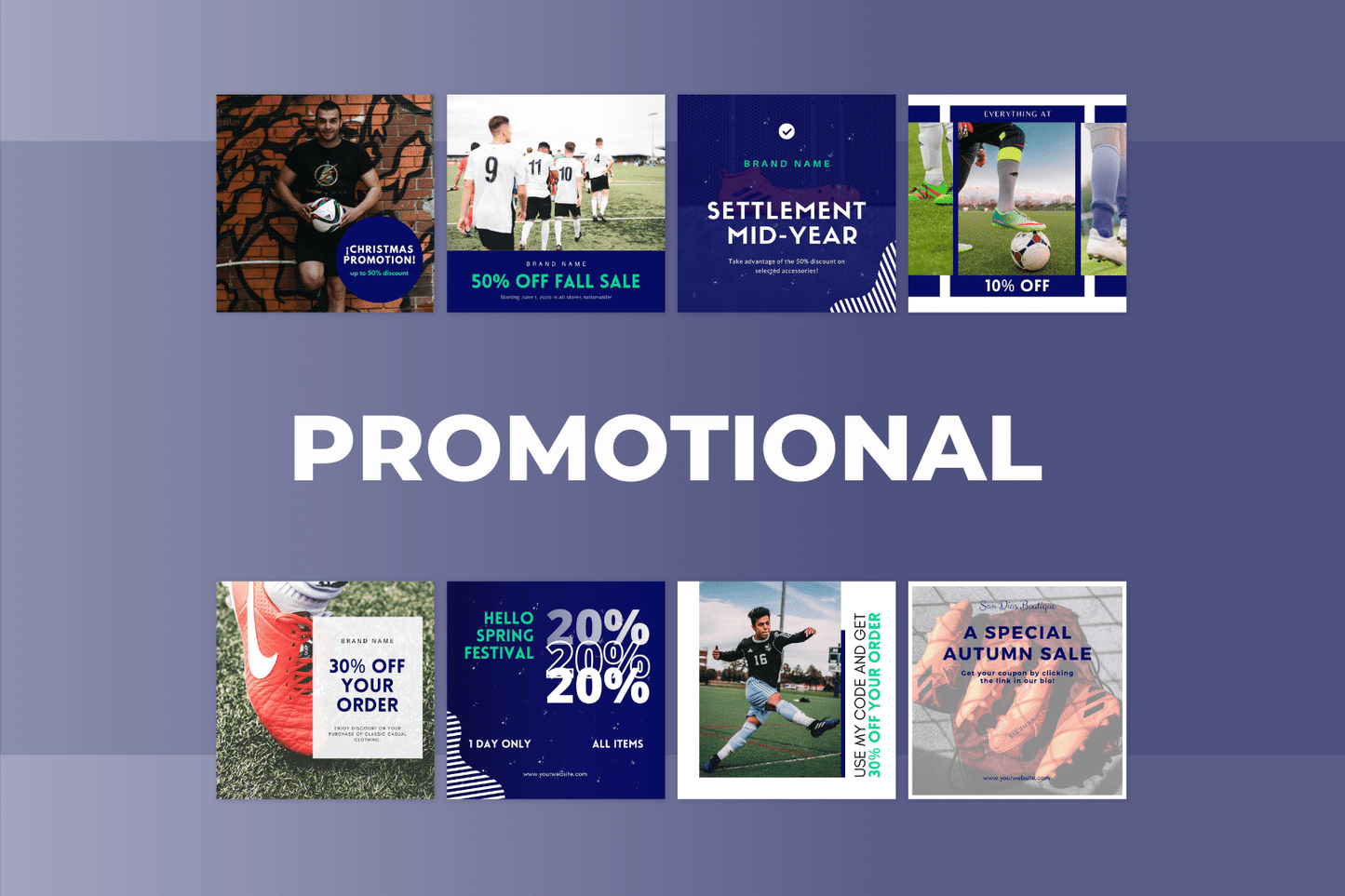 200 voetbalsjablonen