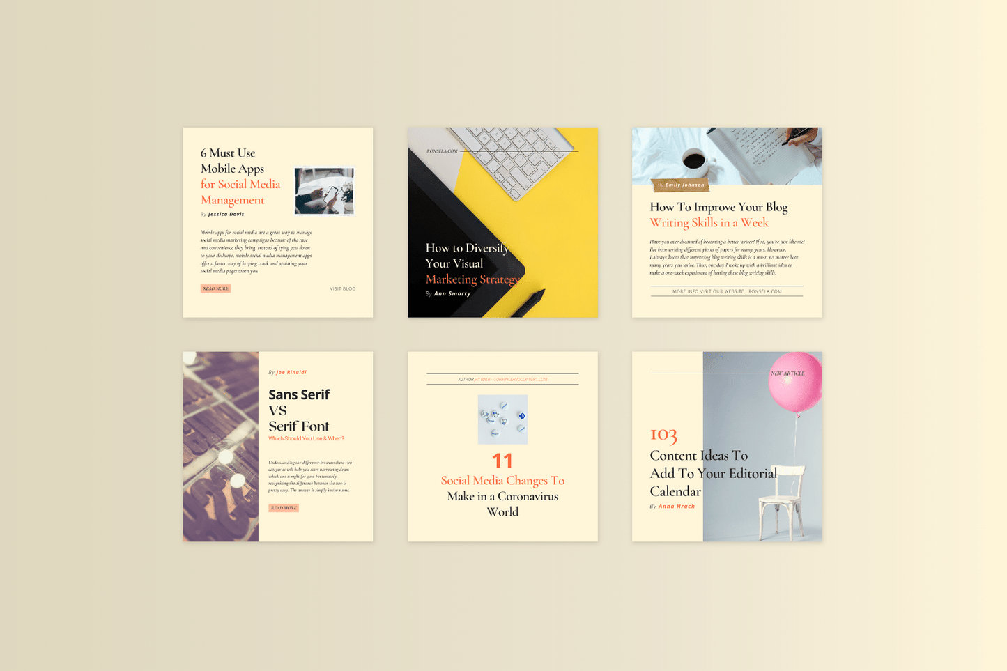 100 'Promoot je blog' templates