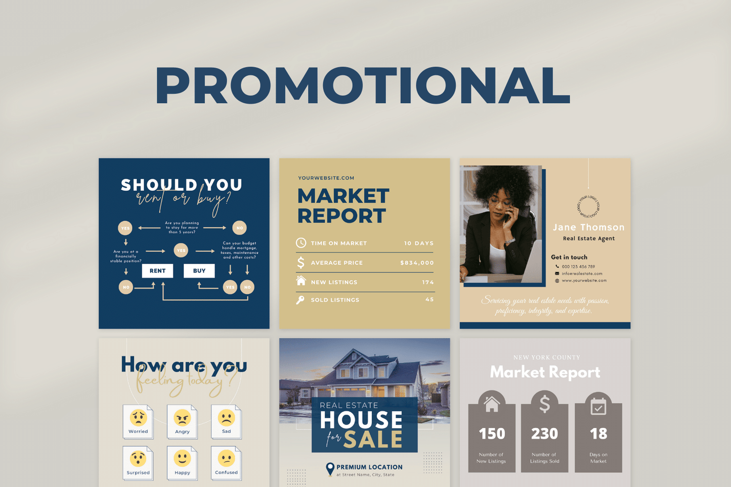 100 LinkedIn templates voor de vastgoedsector