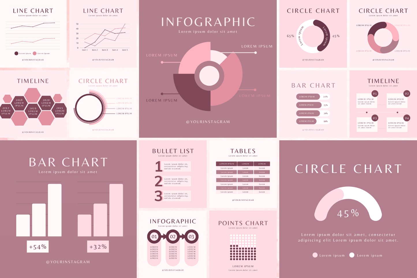 500 inspirerende Pretty in Pink infographics